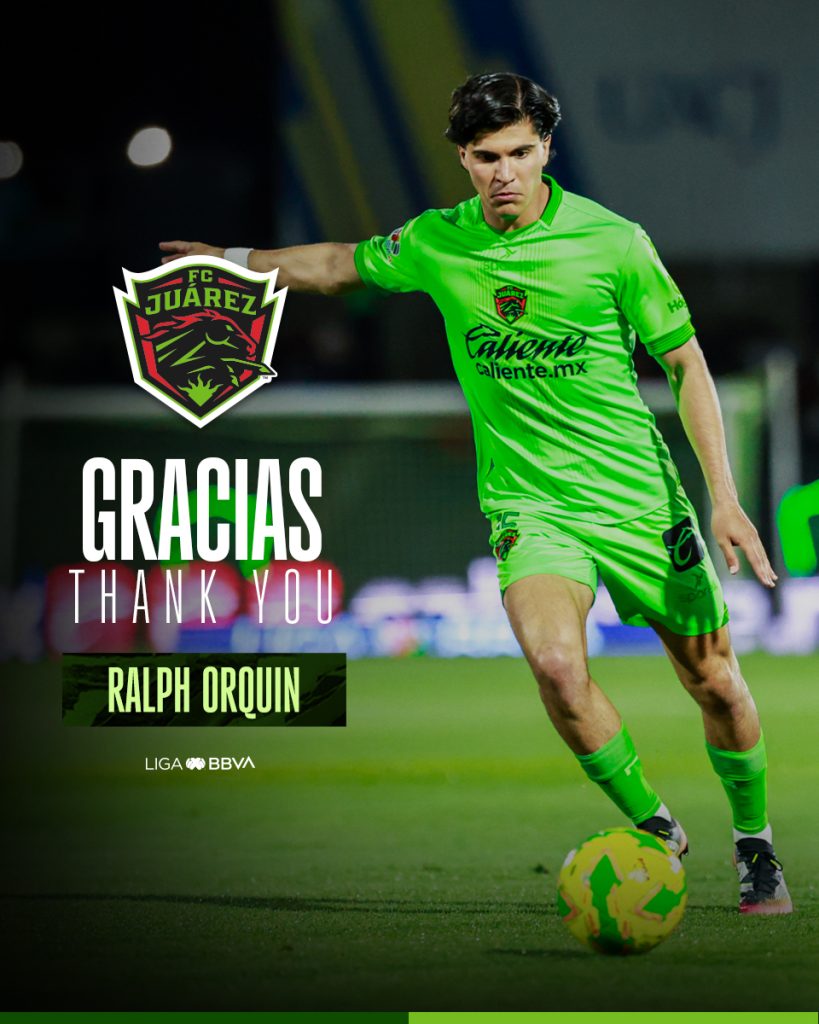 Concluye préstamo de Ralph Orquin con FC Juárez 1 RALPH ORQUIN BAJAS AP 2025