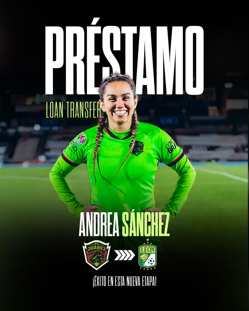 Andrea Sánchez es cedida a León Femenil 1 PRESTAMO ANDREA SANCHEZ FEED