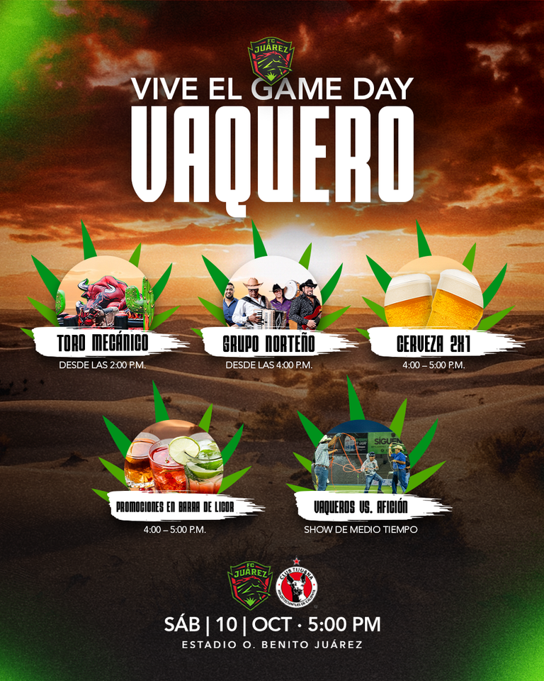 Game Day Vaquero 🤠 - ACTIVIDADES